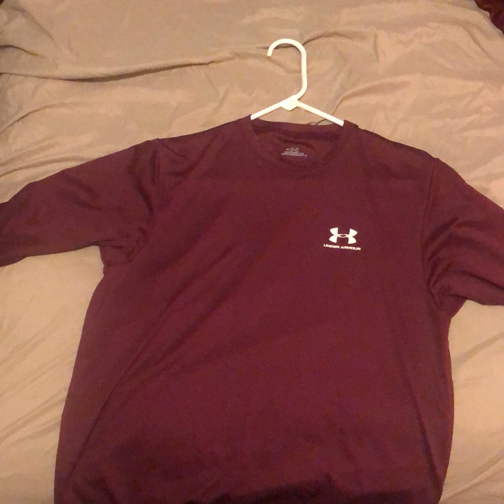 Under Armour maroon long sleeve.